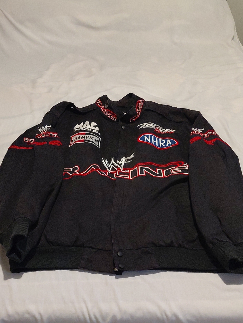 WWF Black Racing Logo Jacket Toliver Racing XL